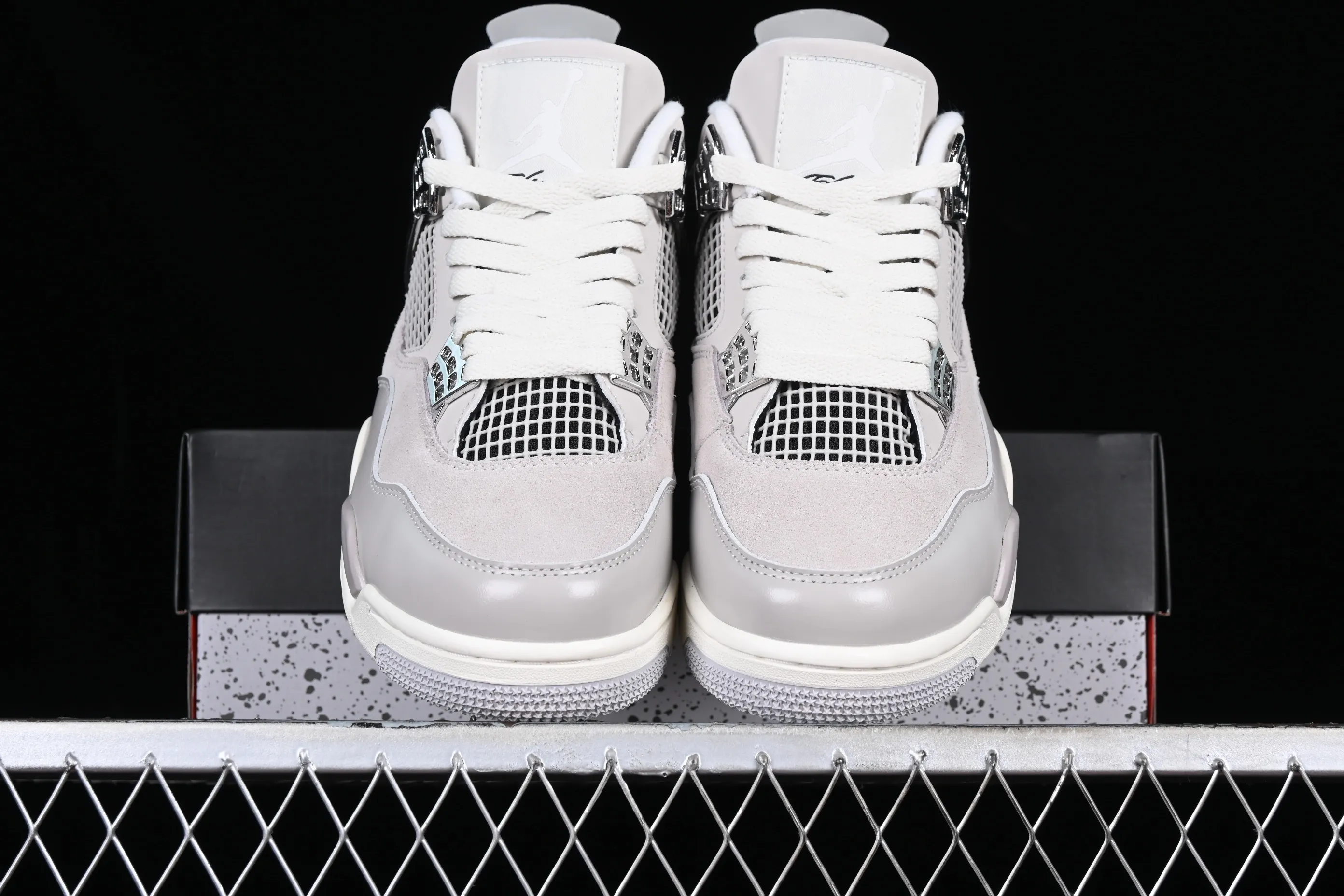 All categories Air Jordan Jordan series basketball shoes Air Jordan 4 Air Jordan 4 Retro "Frozen Moments" AJ4 Joe 4 electroplated silver AQ9129-001